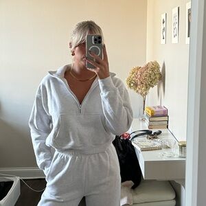 Aritzia cropped quarter zip